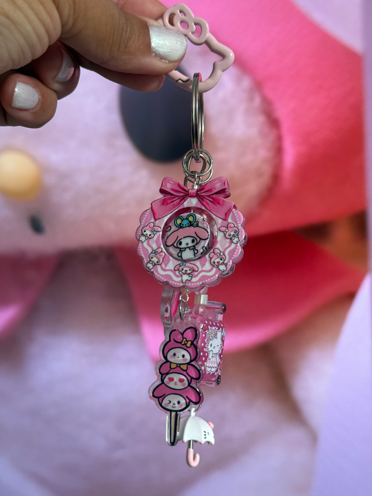 Pastel Pink Mermaid Princess Kawaii Bag Charm
