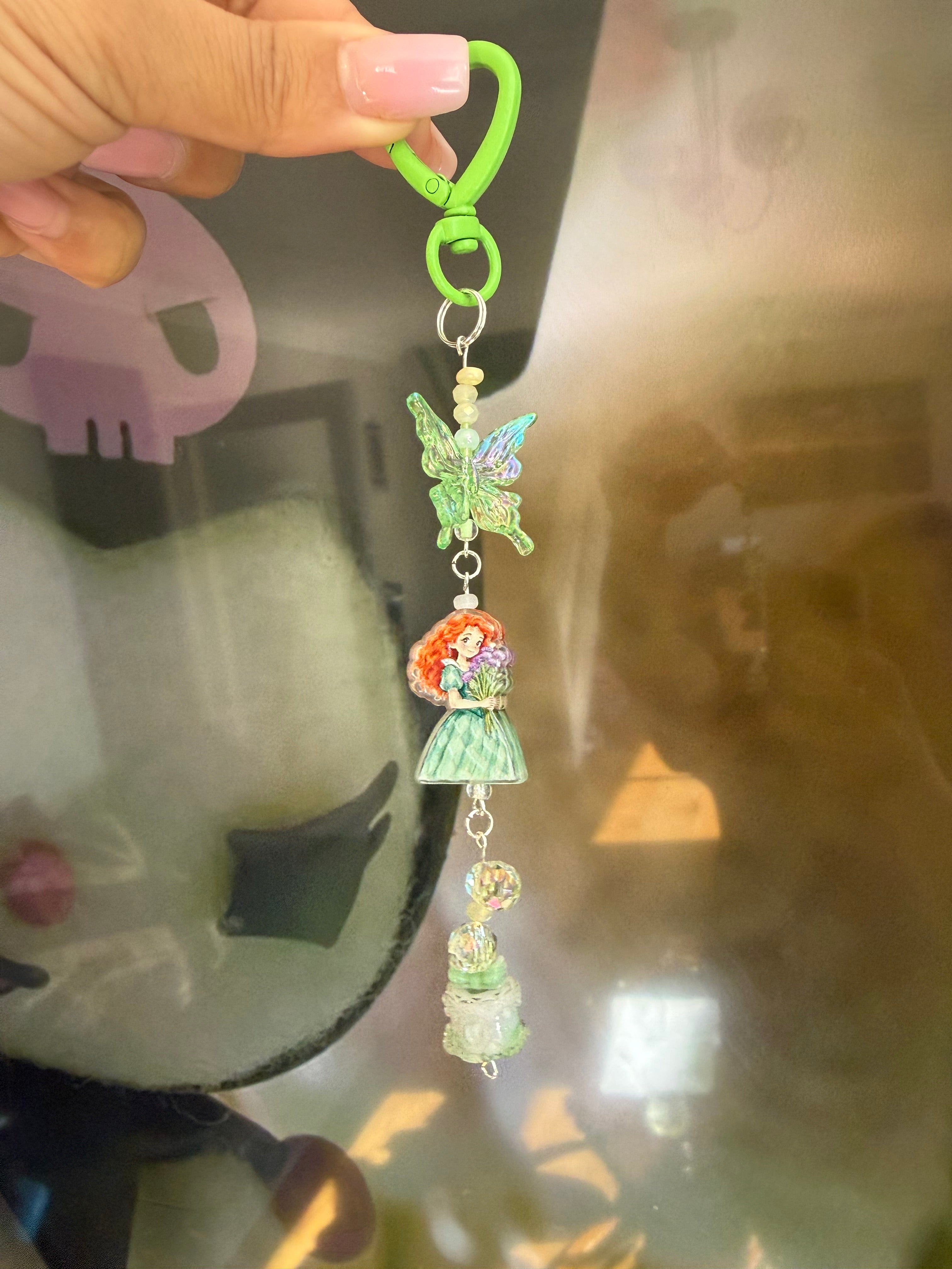 Princess Butterfly Cake Keychain