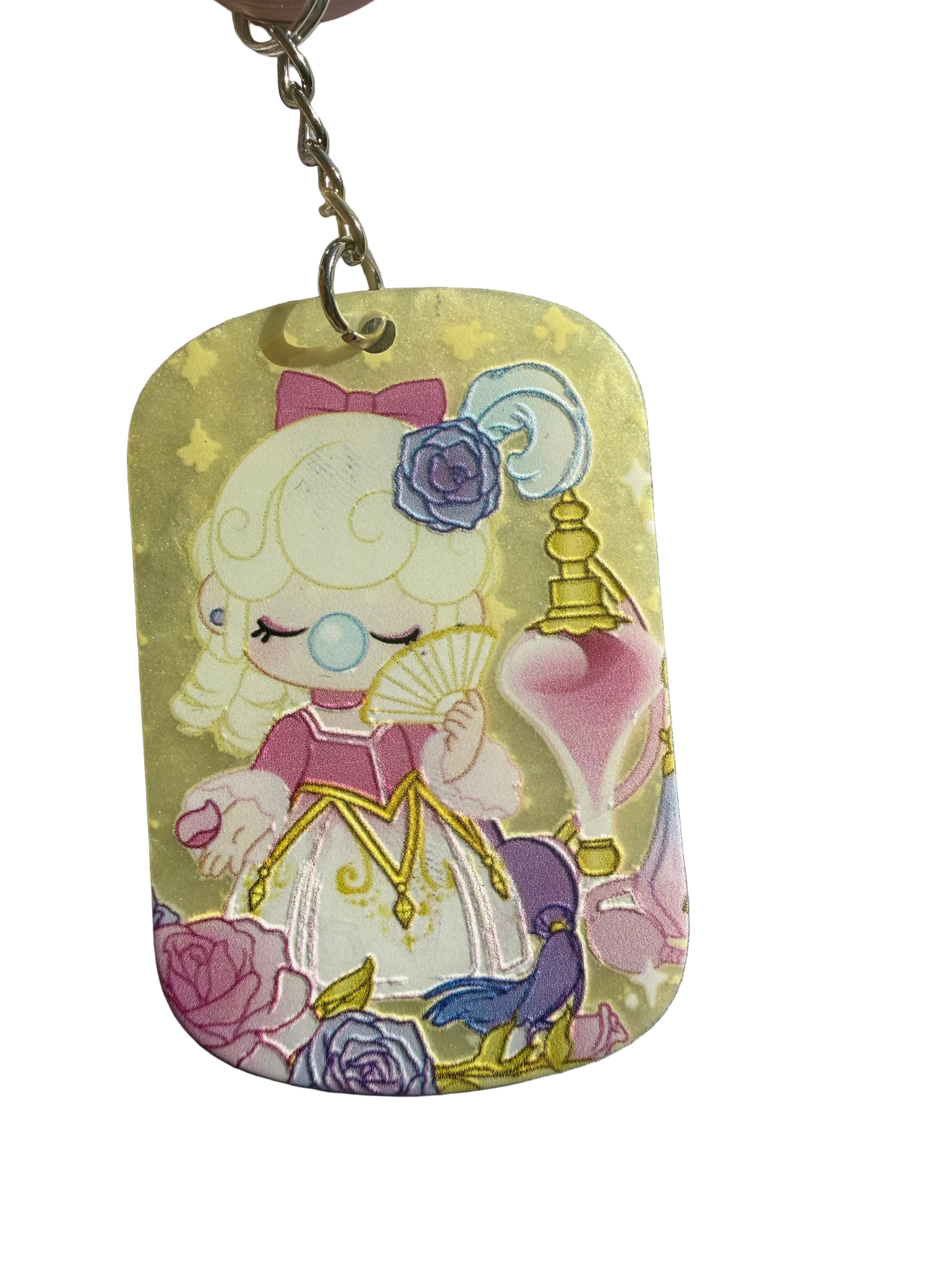 Bubblegum Princess Charm Keyring