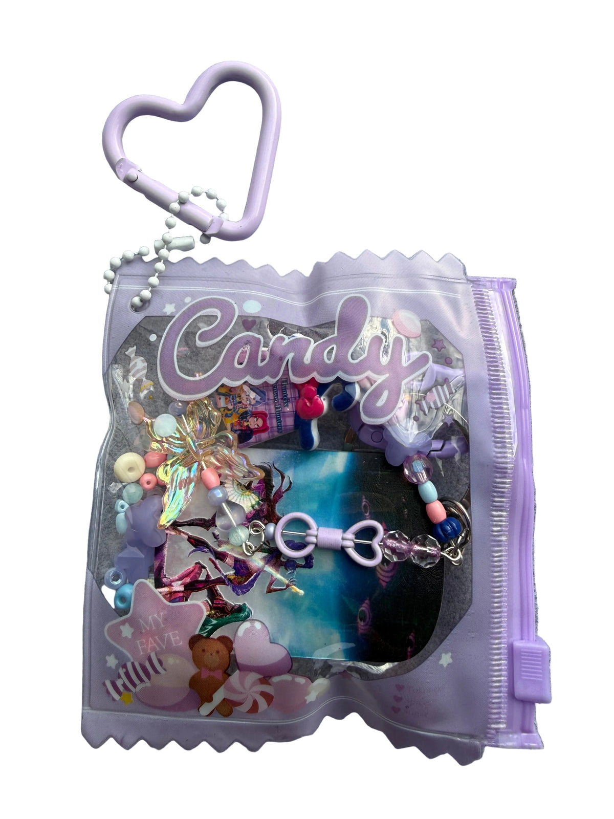 Purple Candy Pop Charm Bag 💜🍬