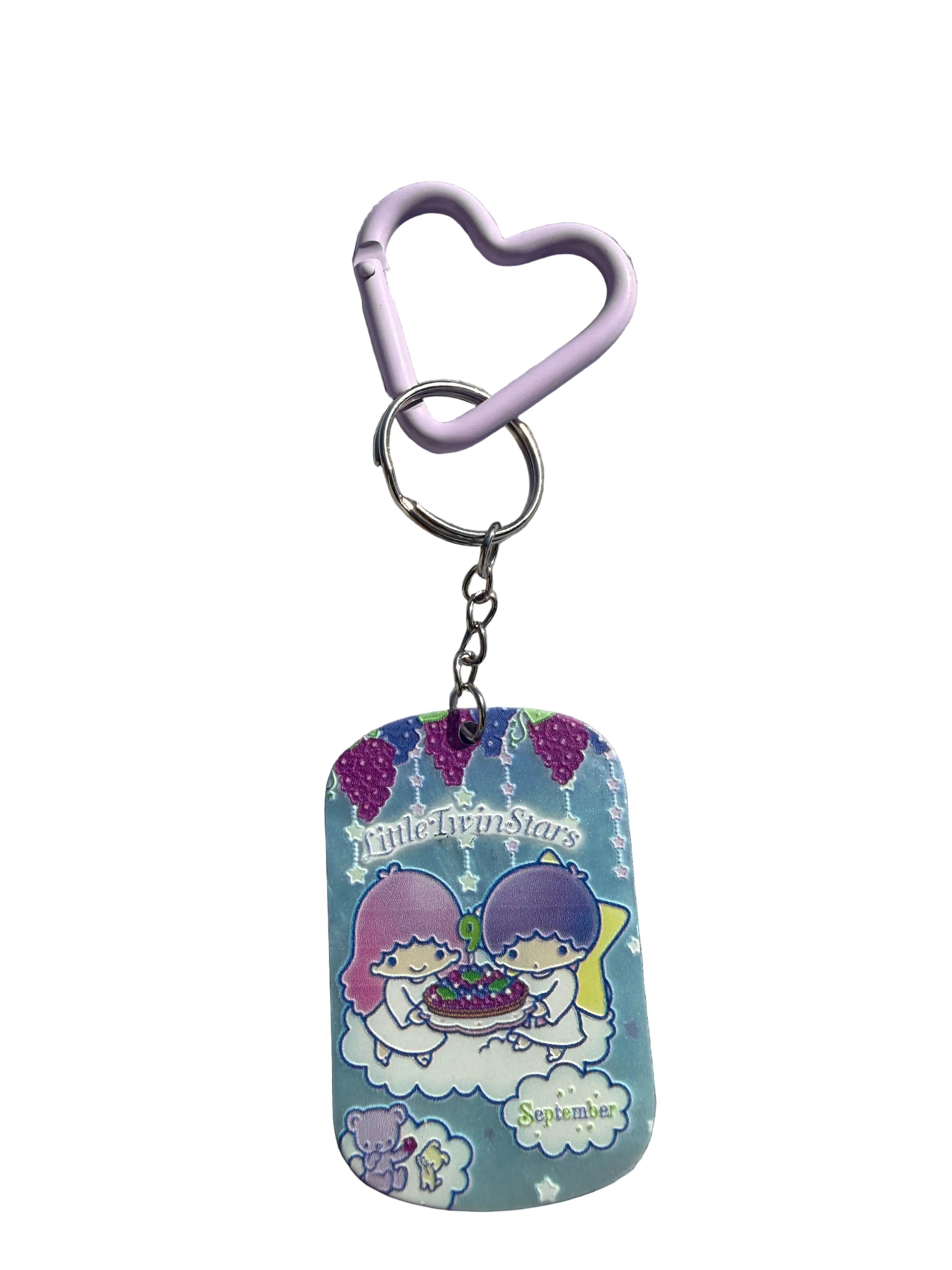 September Birthday Pastel Acrylic Keychain | Celestial Sibling key ring