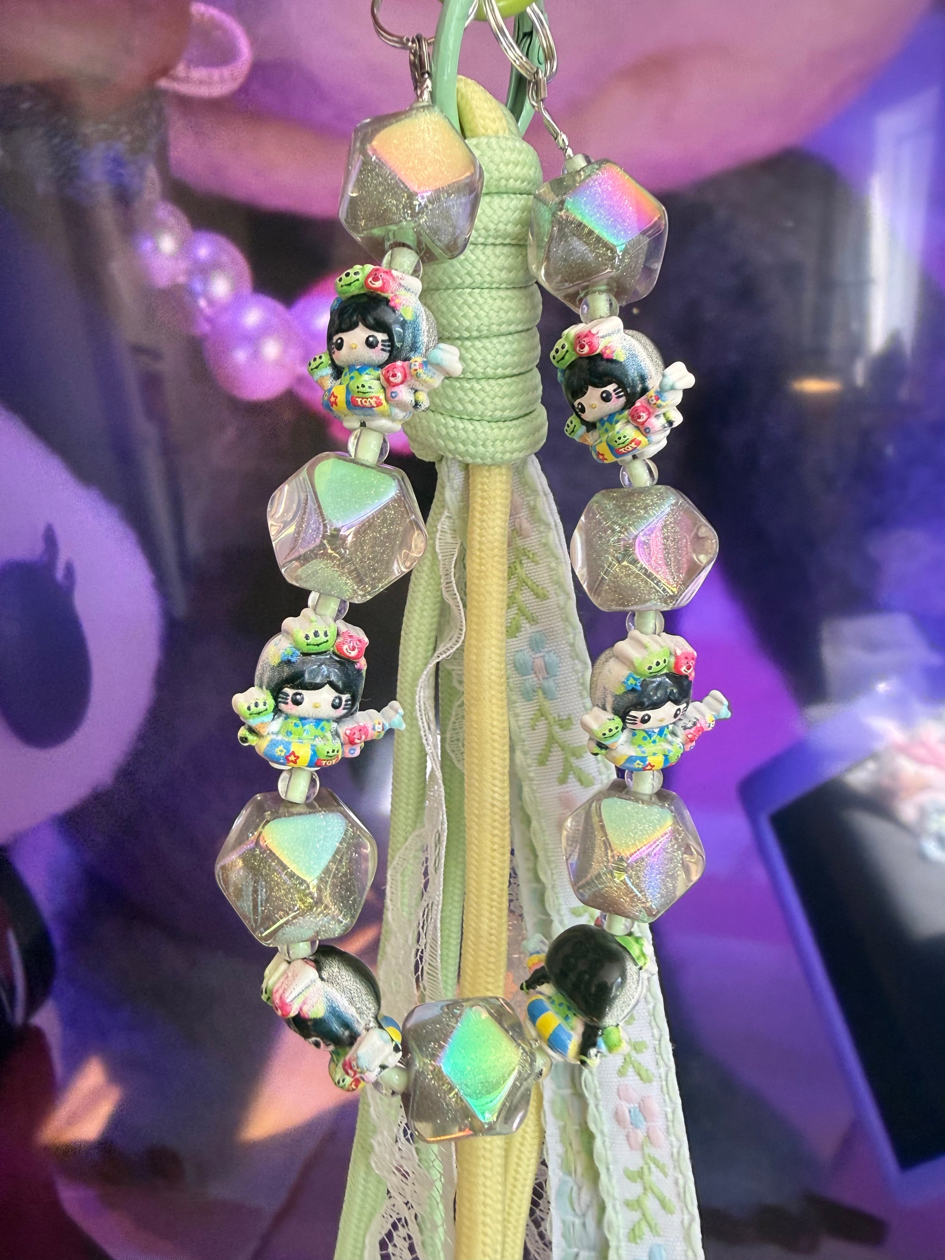Kawaii Alien Bag & Phone Charm