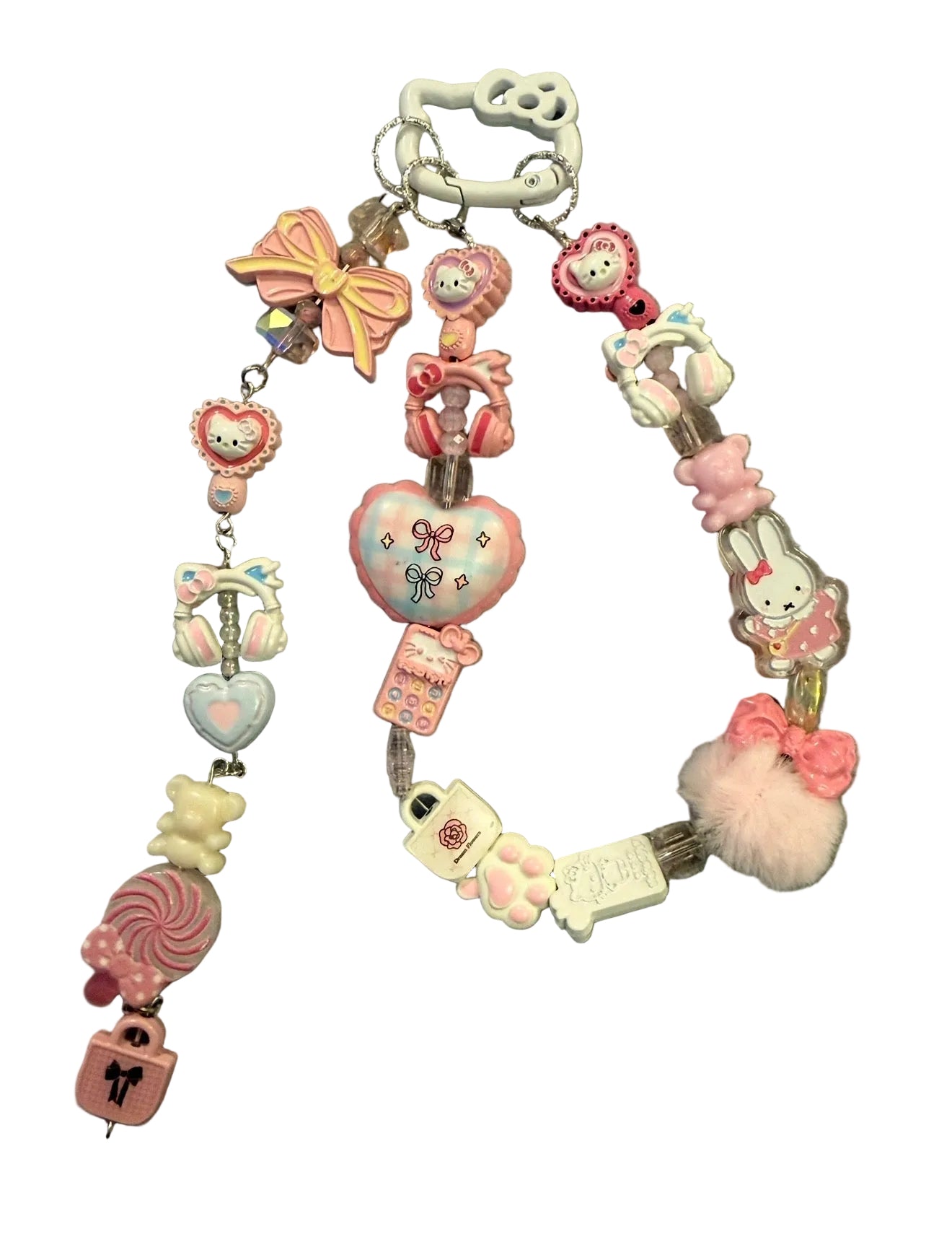 Pink Kitty Aesthetic Bag Charm