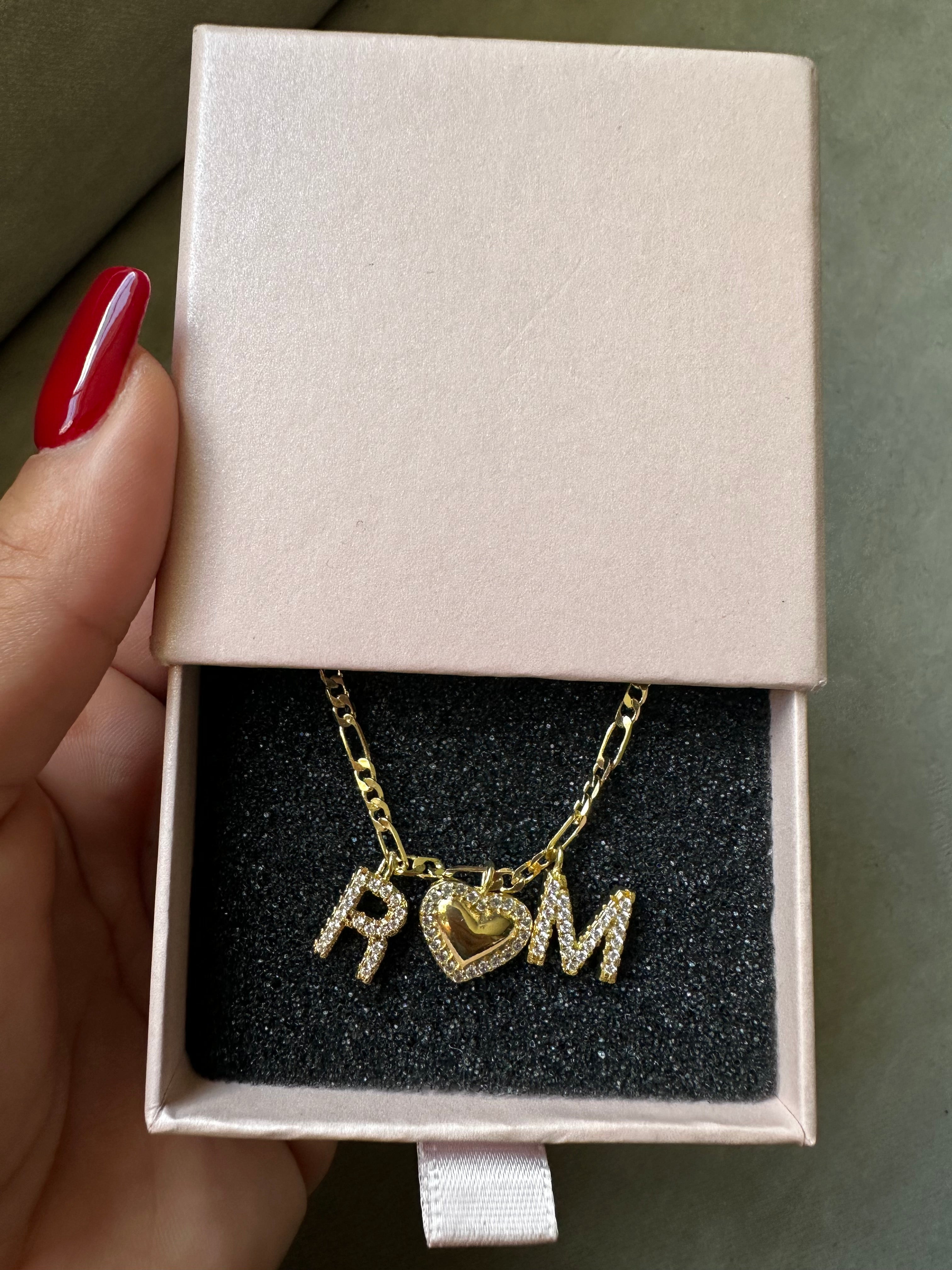 Lovers initial necklace