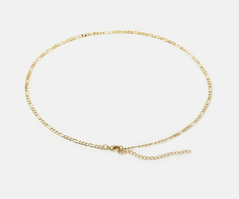 Love Heart Figaro Necklace