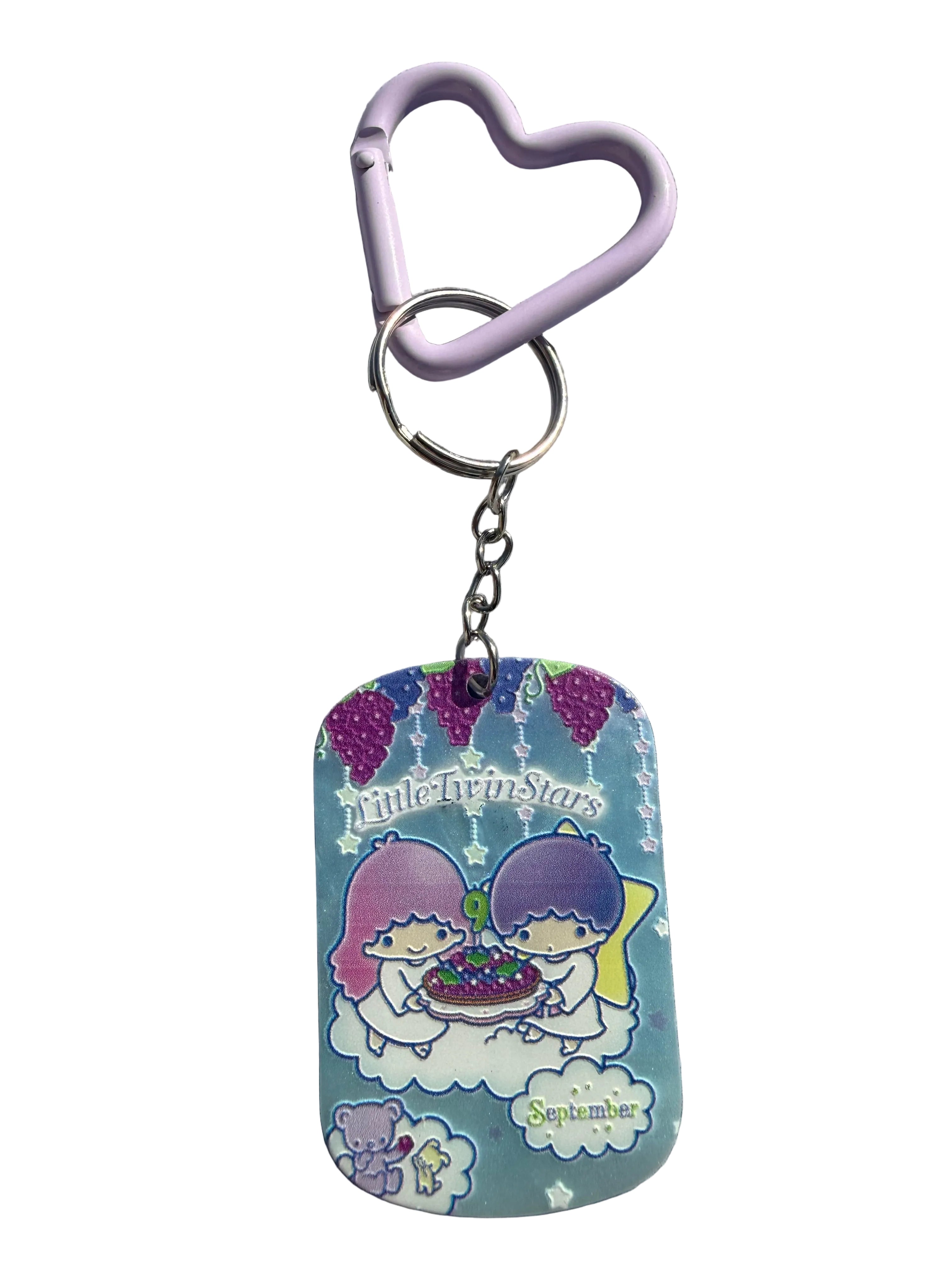 September Birthday Pastel Acrylic Keychain | Celestial Sibling key ring
