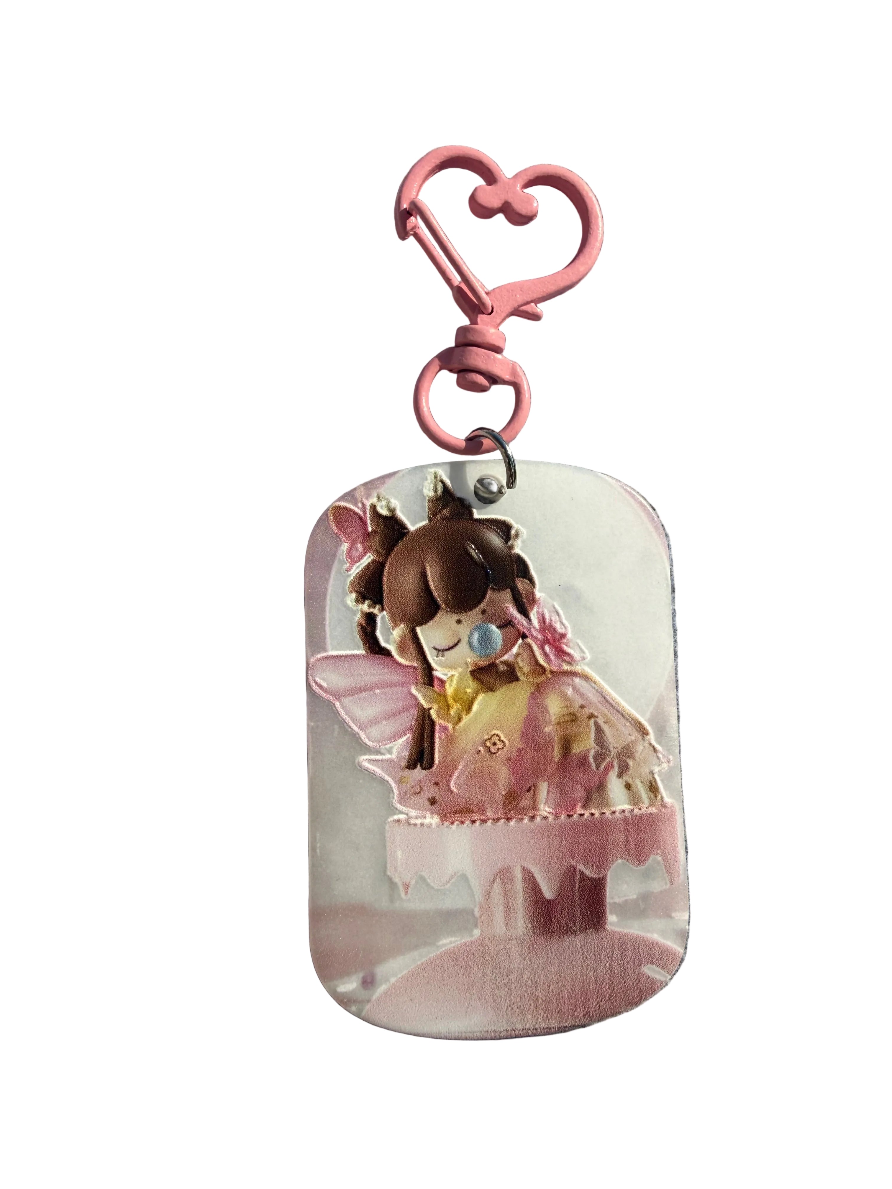 Pastel Fairy Doll Acrylic Keyring | Pink Kawaii Bag Charm