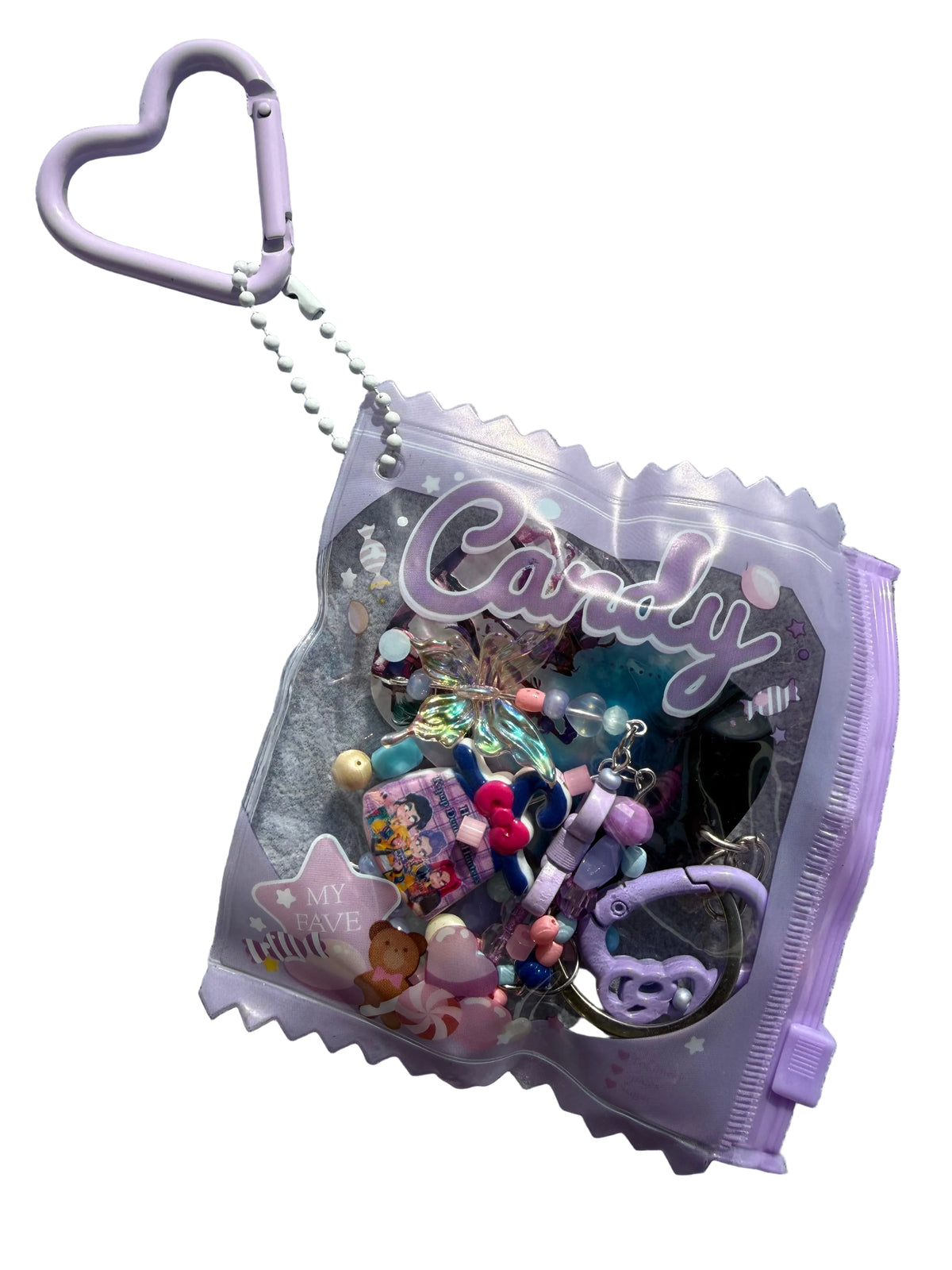 Purple Candy Pop Charm Bag 💜🍬