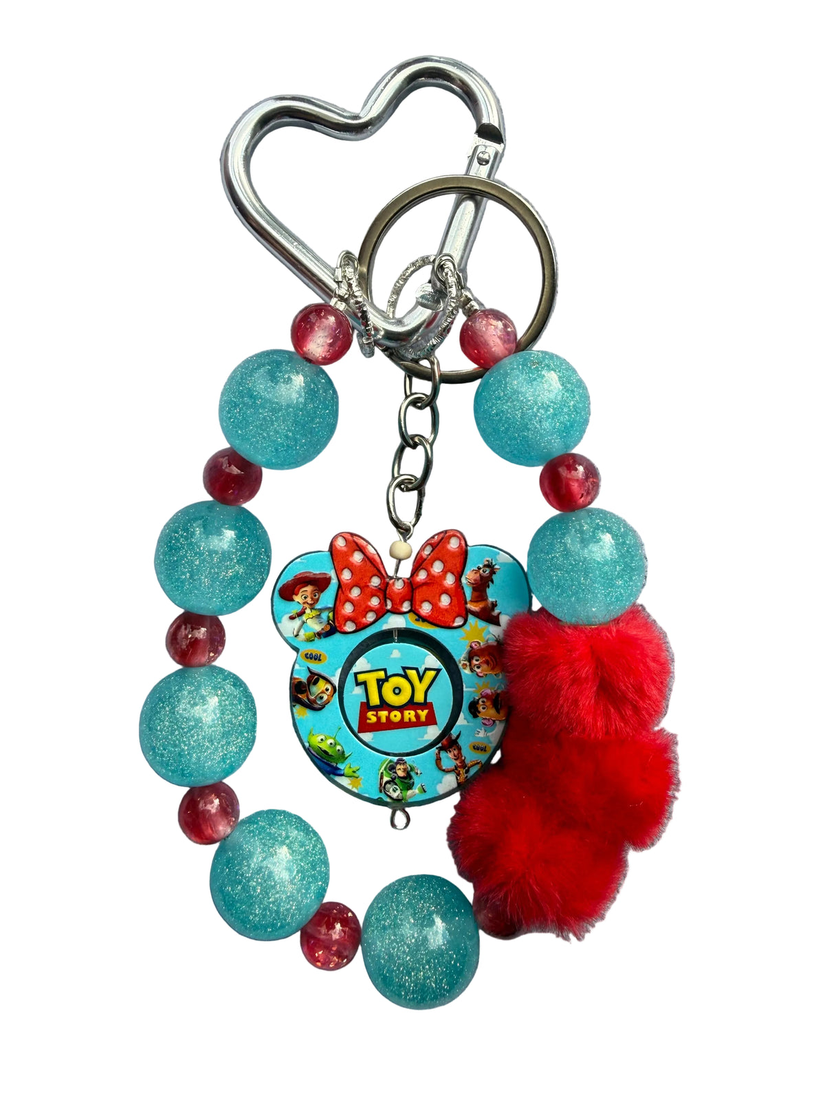 The Nostalgic Toybox Dangle | Mouse-Ear Bow Bag Charm and Keyring Combo