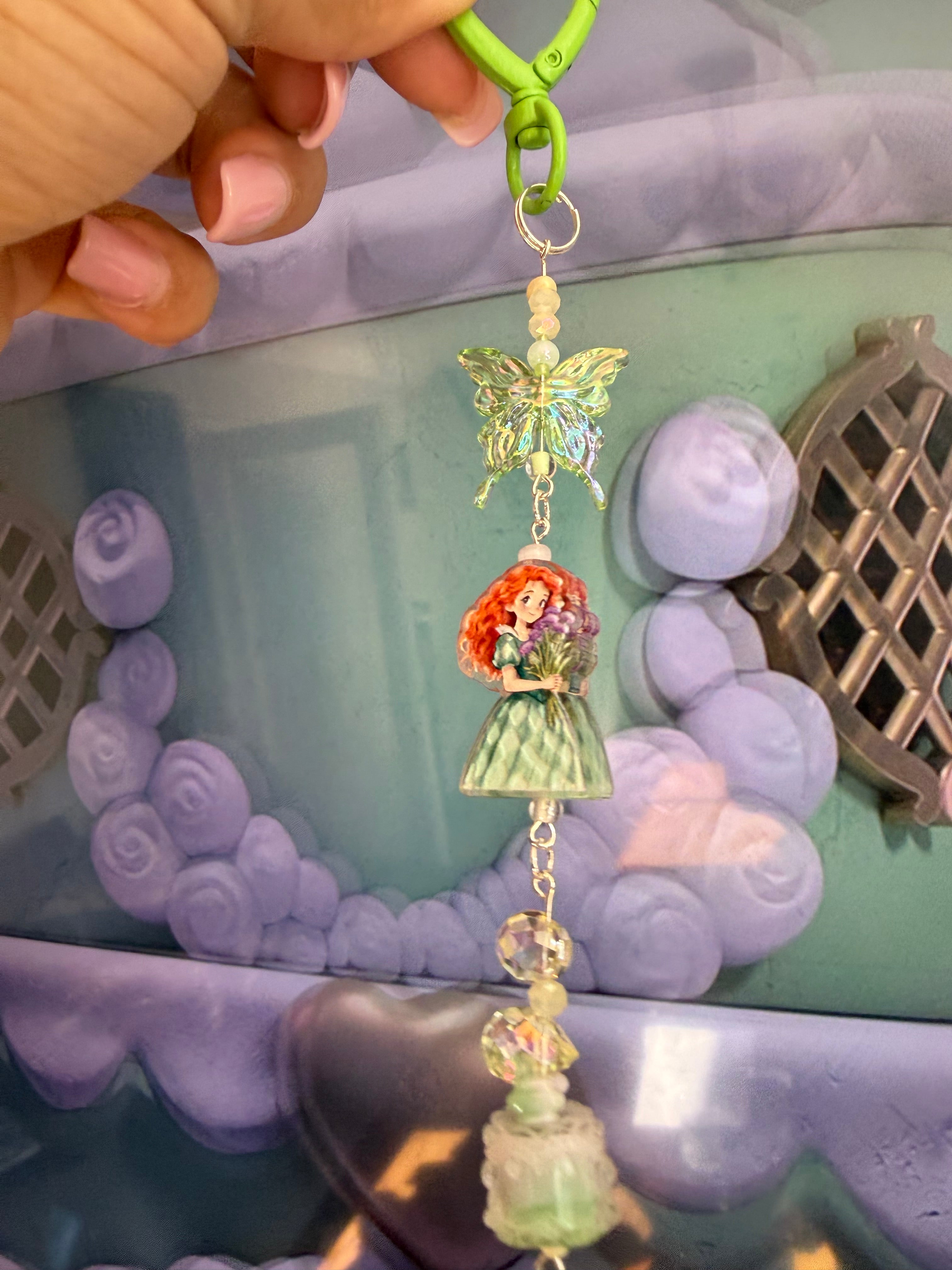 Princess Butterfly Cake Keychain