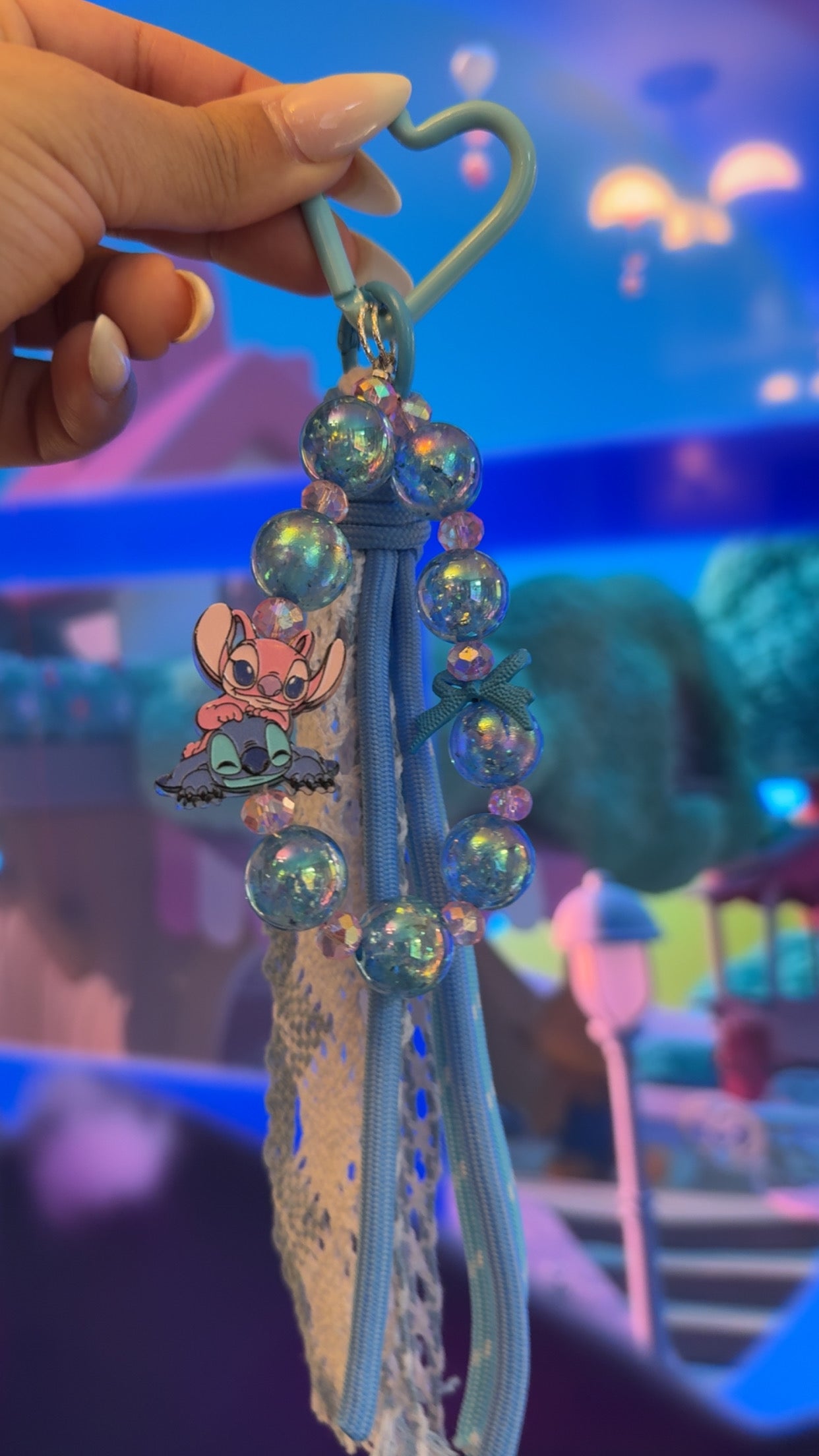 Wave Rider Blue bag Charm