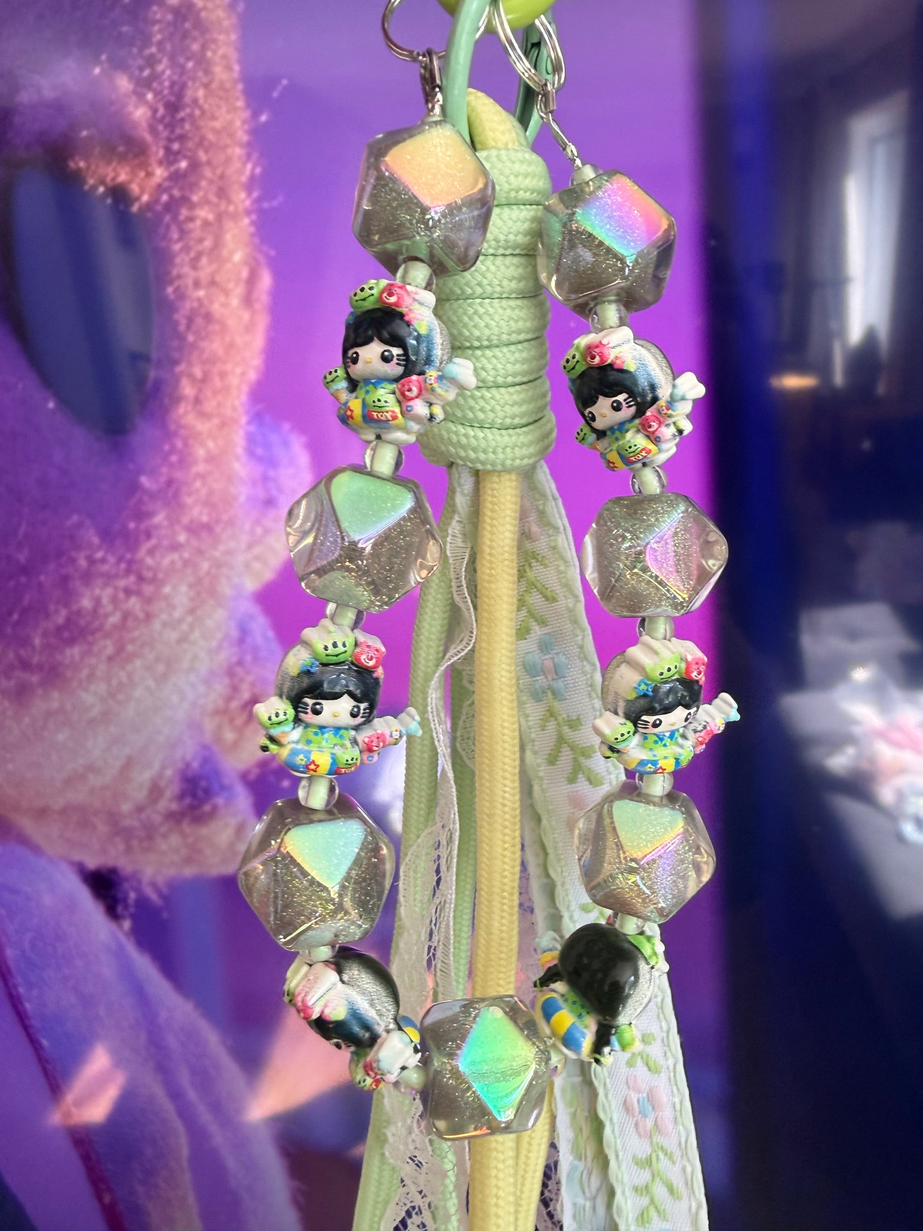 Kawaii Alien Bag & Phone Charm