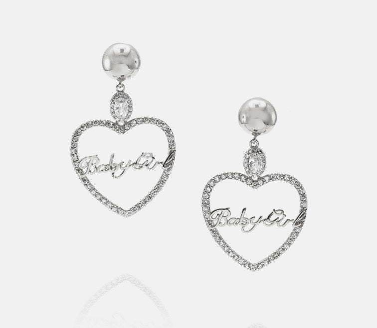 Baby Girl Heart Earrings